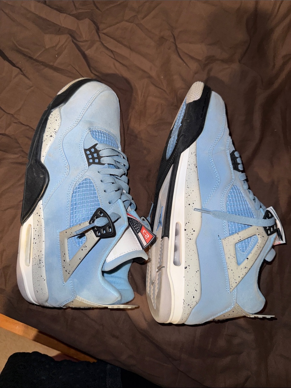 Jordan Men's Sneakers in Light Blue and Black